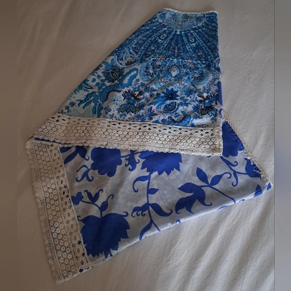 2 Pattern Cotton Infinity Scarf - Picture 4 of 16